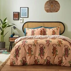 Tiger Foliage Duvet Cover And Pillowcase Set 28 Tiger Foliage Duvet Cover And Pillowcase Set -Home Luxe Studio 30862364
