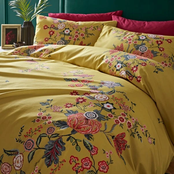 Tiverton Floral Trail Cotton Sateen Duvet Cover And Pillowcase Set 12 Tiverton Floral Trail Cotton Sateen Duvet Cover And Pillowcase Set - Image 10