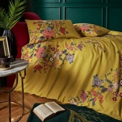 Tiverton Floral Trail Cotton Sateen Duvet Cover And Pillowcase Set 24 Tiverton Floral Trail Cotton Sateen Duvet Cover And Pillowcase Set -Home Luxe Studio 30862376 alt03