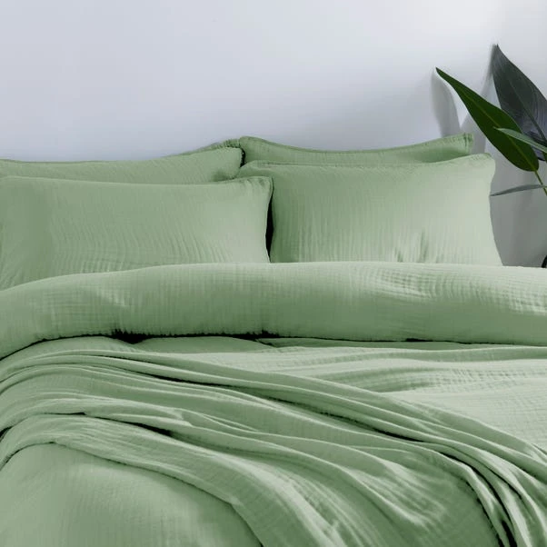 Cotton Muslin Duvet Cover And Pillowcase Set 19 Cotton Muslin Duvet Cover And Pillowcase Set - Image 17