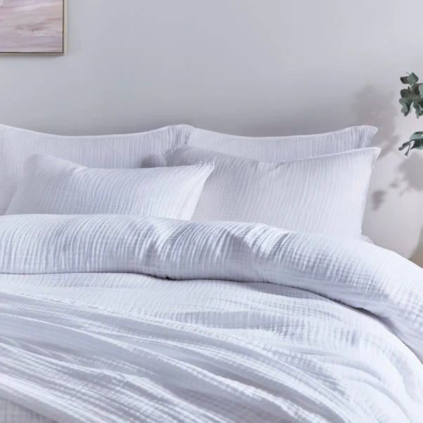 Cotton Muslin Duvet Cover And Pillowcase Set 10 Cotton Muslin Duvet Cover And Pillowcase Set - Image 8