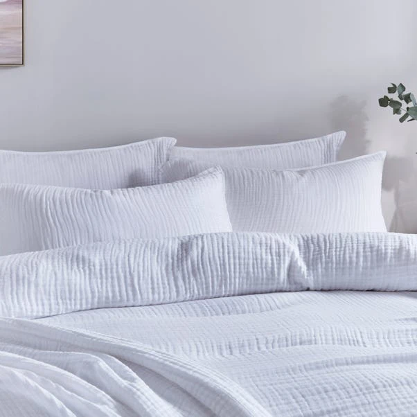 Cotton Muslin Duvet Cover And Pillowcase Set 5 Cotton Muslin Duvet Cover And Pillowcase Set - Image 3