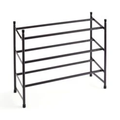 3 Tier Extendable Metal Shoe Rack 9 3 Tier Extendable Metal Shoe Rack -Home Luxe Studio 30862751 alt02