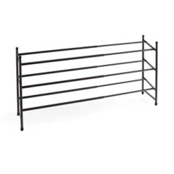 3 Tier Extendable Metal Shoe Rack 10 3 Tier Extendable Metal Shoe Rack -Home Luxe Studio 30862751 alt03
