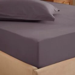 Soft Washed Recycled Cotton Fitted Sheet 24 Soft Washed Recycled Cotton Fitted Sheet -Home Luxe Studio 30862963