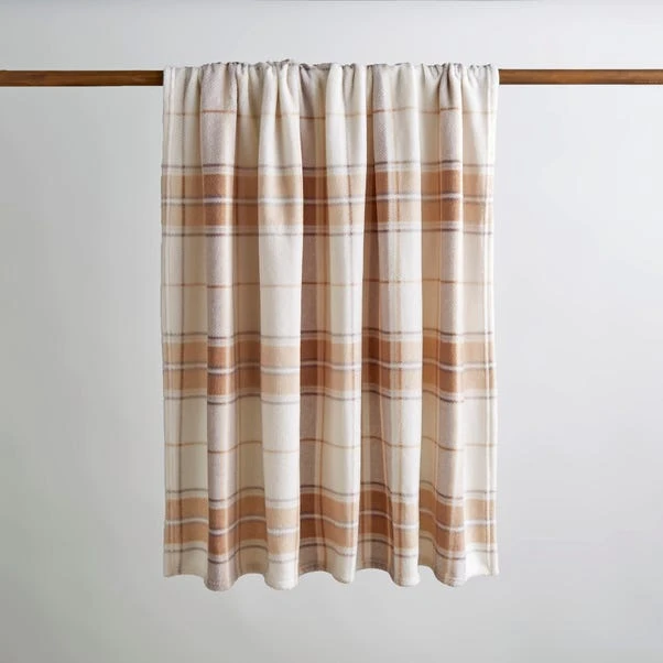 Printed Check Fleece Throw 8 Printed Check Fleece Throw - Image 6