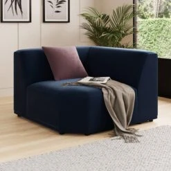 Modular Cruz Velvet Corner Seat -Home Luxe Studio 30864264 alt01