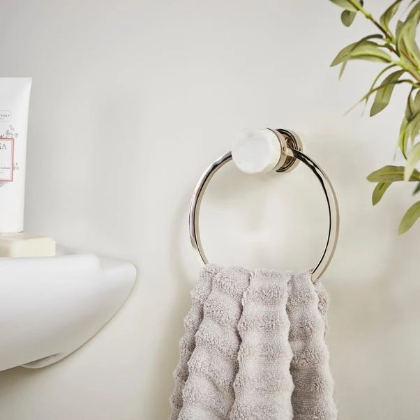 Dorma Purity Marble Towel Ring 6 Dorma Purity Marble Towel Ring - Image 4
