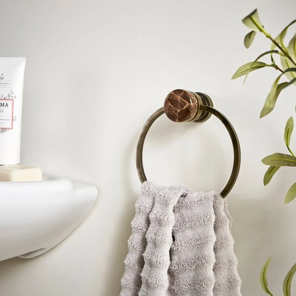 Dorma Purity Marble Towel Ring 3 Dorma Purity Marble Towel Ring