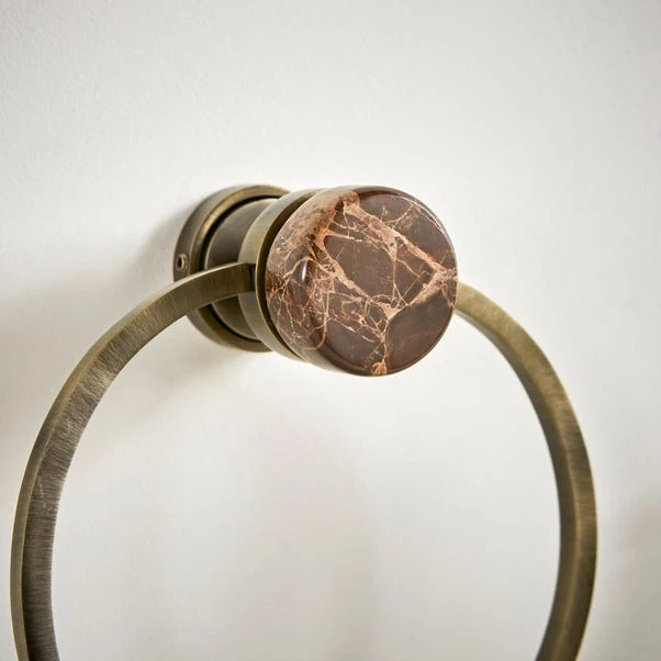 Dorma Purity Marble Towel Ring 4 Dorma Purity Marble Towel Ring - Image 2