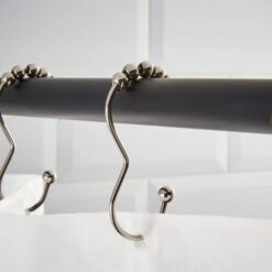 Pack Of 12 3-Shaped Shower Curtain Rings 12 Pack Of 12 3-Shaped Shower Curtain Rings -Home Luxe Studio 30864817 alt01