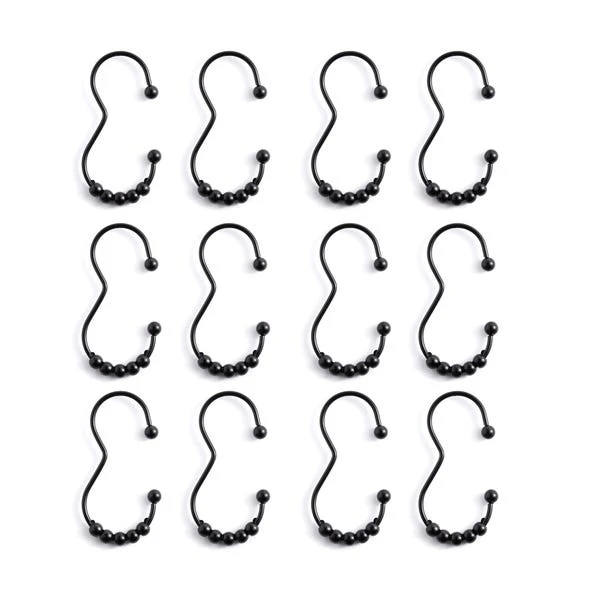 Pack Of 12 3-Shaped Shower Curtain Rings 5 Pack Of 12 3-Shaped Shower Curtain Rings - Image 3