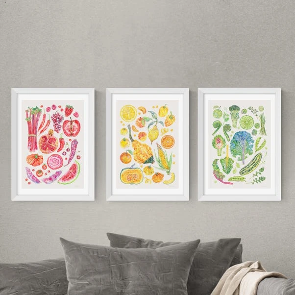 Set Of 3 East End Prints Harvest Of Fruit & Vegetables Gallery Wall Framed Prints 13 Set Of 3 East End Prints Harvest Of Fruit & Vegetables Gallery Wall Framed Prints - Image 11