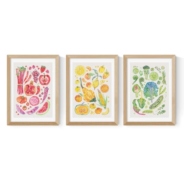 Set Of 3 East End Prints Harvest Of Fruit & Vegetables Gallery Wall Framed Prints 8 Set Of 3 East End Prints Harvest Of Fruit & Vegetables Gallery Wall Framed Prints - Image 6