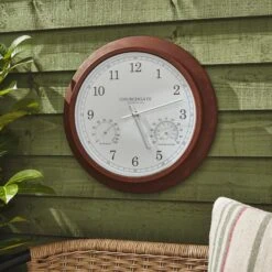 Churchgate Galvanised Indoor Outdoor Wall Clock