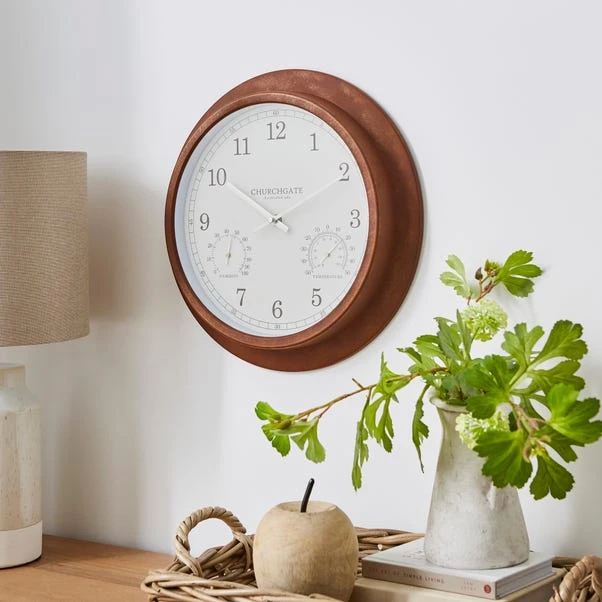 Churchgate Galvanised Indoor Outdoor Wall Clock 4 Churchgate Galvanised Indoor Outdoor Wall Clock - Image 2