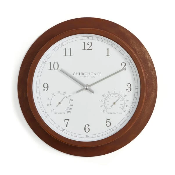 Churchgate Galvanised Indoor Outdoor Wall Clock 6 Churchgate Galvanised Indoor Outdoor Wall Clock - Image 4