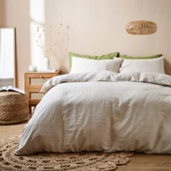 Linen Duvet Cover And Pillowcase Set 33 Linen Duvet Cover And Pillowcase Set -Home Luxe Studio 30866351 alt01