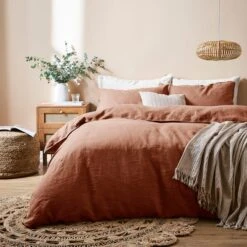 Linen Duvet Cover And Pillowcase Set