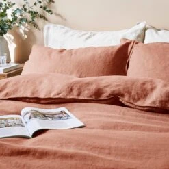 Linen Duvet Cover And Pillowcase Set 24 Linen Duvet Cover And Pillowcase Set -Home Luxe Studio 30866356 alt02