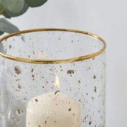 Recycled Glass Hurricane Candle Holder 12 Recycled Glass Hurricane Candle Holder -Home Luxe Studio 30866698 alt01