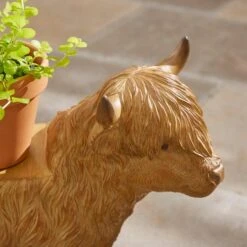 Highland Cow Plant Stand 5 Highland Cow Plant Stand -Home Luxe Studio 30866974 alt01