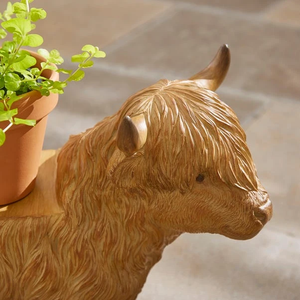 Highland Cow Plant Stand 4 Highland Cow Plant Stand - Image 2
