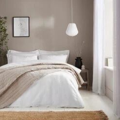 Bamburgh Waffle Duvet Cover & Pillowcase Set -Home Luxe Studio 30867021