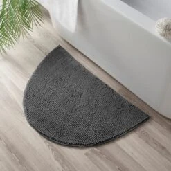 Mini Bobble Semi Circle Bath Mat 35 Mini Bobble Semi Circle Bath Mat -Home Luxe Studio 30867968