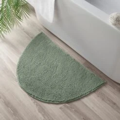 Mini Bobble Semi Circle Bath Mat 23 Mini Bobble Semi Circle Bath Mat -Home Luxe Studio 30867994