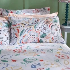Heart And Soul Ayva Floral Duvet Cover & Pillowcase Set -Home Luxe Studio 30868277 alt01