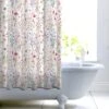 Watercolour Floral Shower Curtain 2 Watercolour Floral Shower Curtain -Home Luxe Studio 30868764