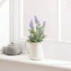 Artificial Lavender In Cream Ceramic Jug 1 Artificial Lavender In Cream Ceramic Jug -Home Luxe Studio 30869587