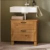 Harlow Undersink Unit, Oak Effect 1 Harlow Undersink Unit, Oak Effect -Home Luxe Studio 30869866
