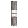 Colton Concrete Effect Tallboy Storage Unit With Mirrored Door 1 Colton Concrete Effect Tallboy Storage Unit With Mirrored Door -Home Luxe Studio 30869873