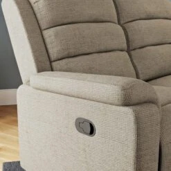 Taylor Chunky Chenille Manual Recliner Armchair, Dark Natural 10 Taylor Chunky Chenille Manual Recliner Armchair, Dark Natural -Home Luxe Studio 30869878 alt02