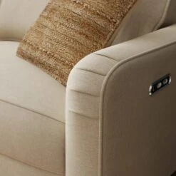 Beatrice Luna Fabric Natural Power Recliner 2 Seater Sofa 14 Beatrice Luna Fabric Natural Power Recliner 2 Seater Sofa -Home Luxe Studio 30869972 alt03