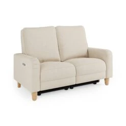 Beatrice Luna Fabric Natural Power Recliner 2 Seater Sofa 17 Beatrice Luna Fabric Natural Power Recliner 2 Seater Sofa -Home Luxe Studio 30869972 alt06