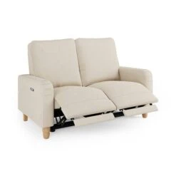 Beatrice Luna Fabric Natural Power Recliner 2 Seater Sofa 18 Beatrice Luna Fabric Natural Power Recliner 2 Seater Sofa -Home Luxe Studio 30869972 alt07
