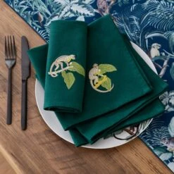 Set Of 4 Jungle Luxe Napkins