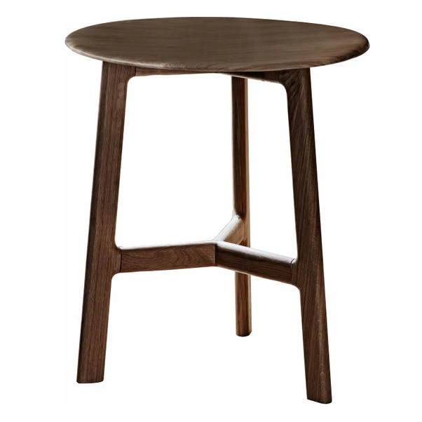 Mabie Walnut Round Side Table 4 Mabie Walnut Round Side Table - Image 2