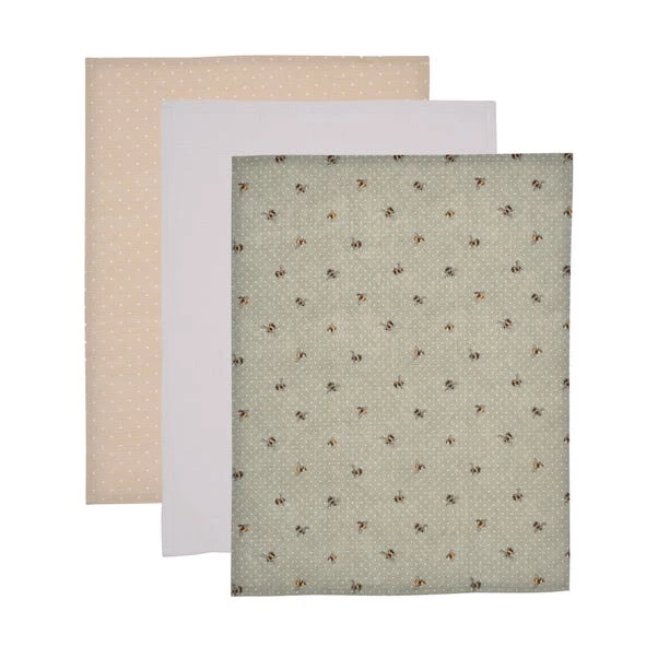 Set Of 3 Bee Tea Towels 3 Set Of 3 Bee Tea Towels