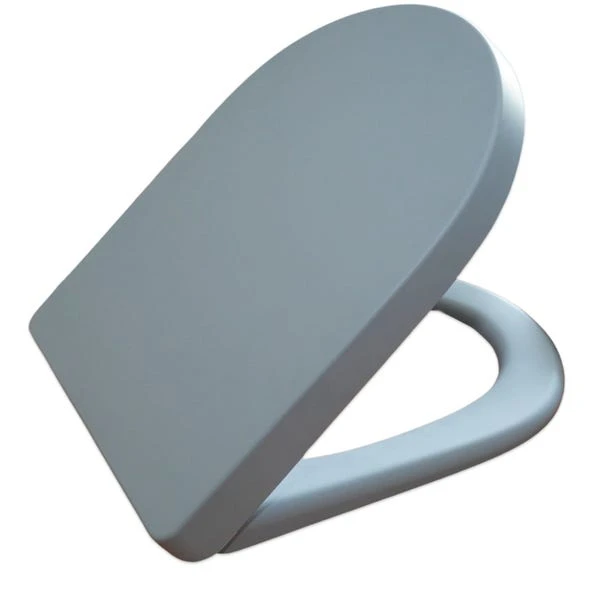 Thermoplast Dove Grey Soft Close D Shape Toilet Seat 5 Thermoplast Dove Grey Soft Close D Shape Toilet Seat - Image 3