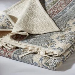 Dorma Deauville 100% Cotton Patchwork Bedspread 9 Dorma Deauville 100% Cotton Patchwork Bedspread -Home Luxe Studio 30870853 alt01