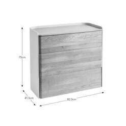Reggie 3 Drawer Chest, Oak Effect -Home Luxe Studio 30871518 alt09