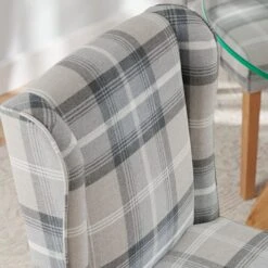 Oswald Set Of 2 Dining Chairs, Country Check -Home Luxe Studio 30872516 alt02