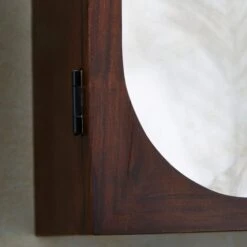 Elias Wall Cabinet, Acacia Wood, Mirror And Reeded Glass 10 Elias Wall Cabinet, Acacia Wood, Mirror And Reeded Glass -Home Luxe Studio 30873171 alt03