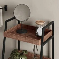 Fulton Bathroom Storage Cabinet, Pine Effect -Home Luxe Studio 30873181 alt04