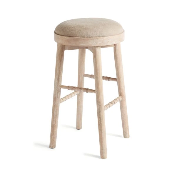 Adora Bar Stool, Mango Wood 9 Adora Bar Stool, Mango Wood - Image 7
