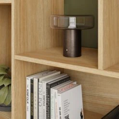 Hardy Wide Bookcase With 2 Drawers, Oak Effect 13 Hardy Wide Bookcase With 2 Drawers, Oak Effect -Home Luxe Studio 30874521 alt03